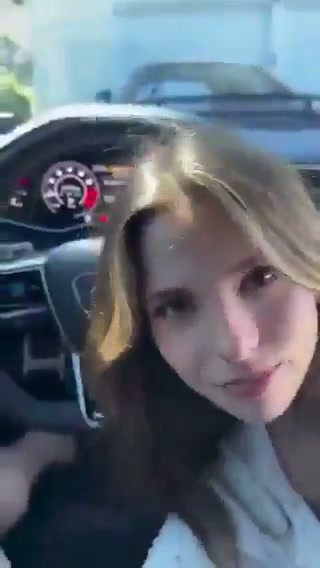 Brunette in a car (@DontFollowKayla)